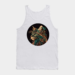 Boho Cat Lover Bohemian Tank Top